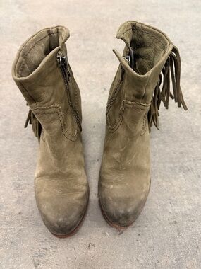 Sam Edelman Olive Fringe Ankle Boots